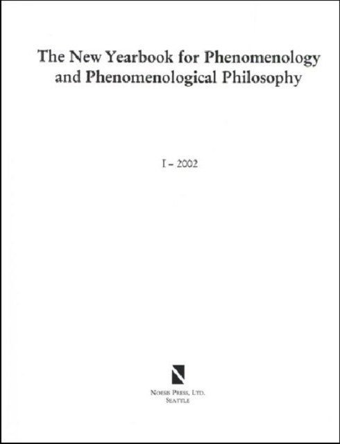 The New Yearbook for Phenomenology and Phenomenological Philosophy: Volume 1