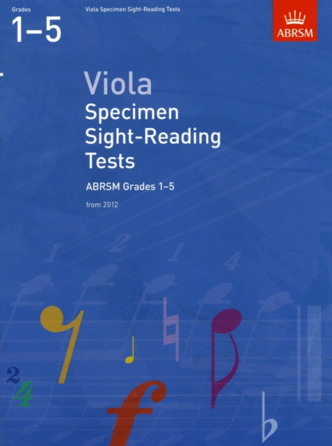 Viola Specimen Sight-Reading Tests, ABRSM Grades 1-5: from 2012