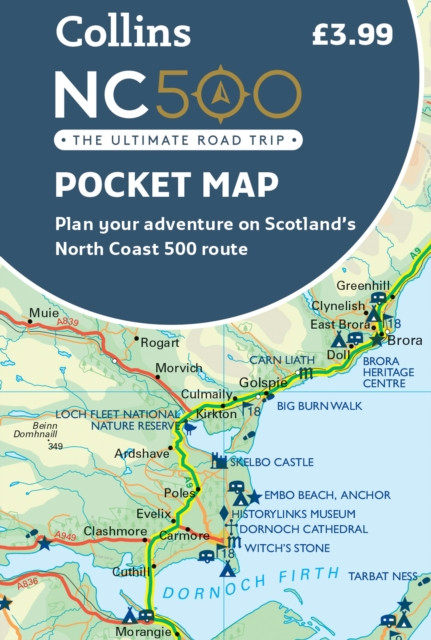 NC500 Pocket Map : Plan Your Adventure on Scotland's North Coast 500 Route
