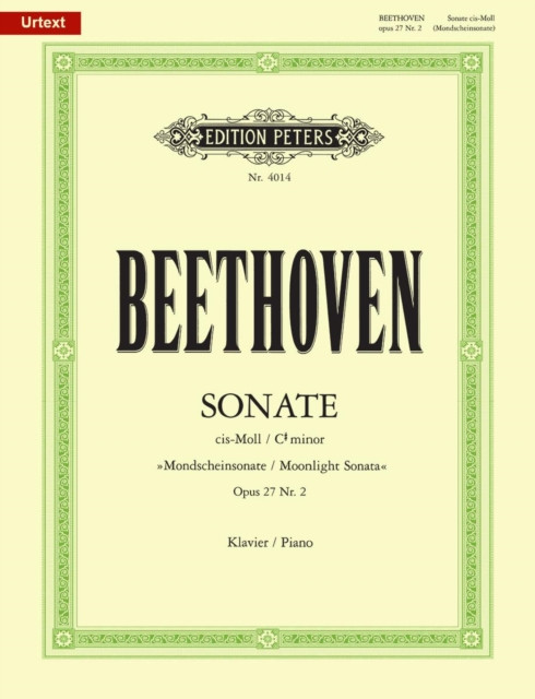 Piano Sonata No. 14 in C-sharp minor Op. 27, No. 2 (Moonlight Sonata)
