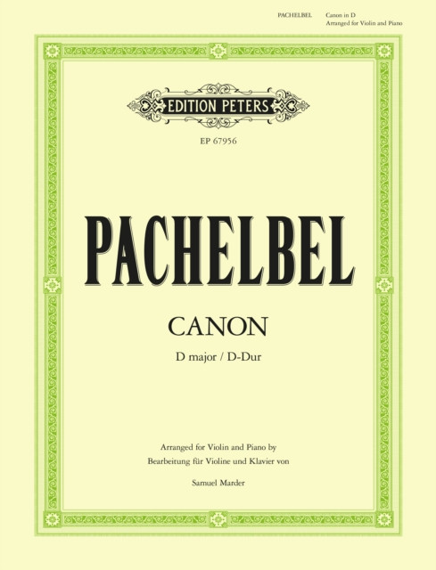 Canon in D (Arranged for Violin and Piano)