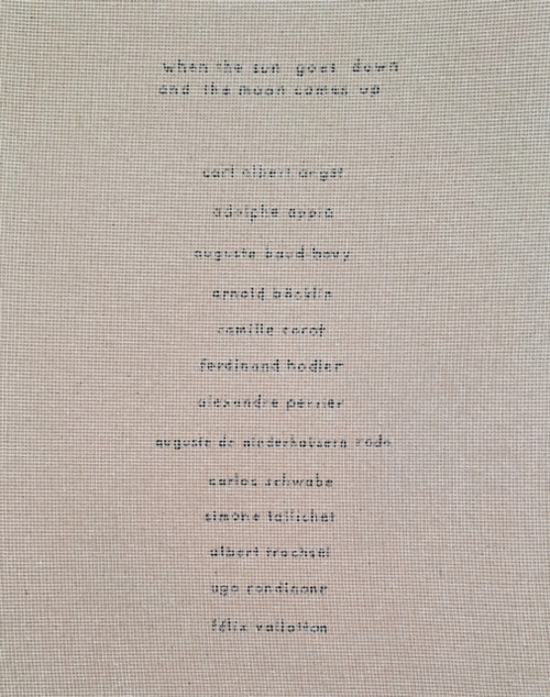 When the Sun Goes Down and the Moon Comes Up