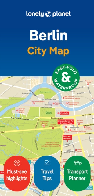 Lonely Planet Berlin City Map: Durable, Waterproof, Easy-Fold Planning Map with Attractions & Walking Tours