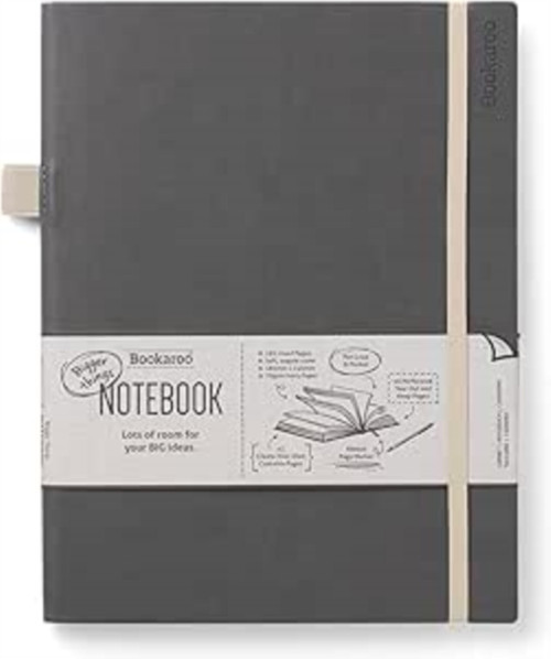 Bookaroo Bigger Things Notebook Journal - Charcoal