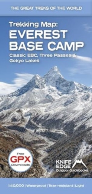 Everest Base Camp Trekking Map: Classic EBC, Three Passes and Gokyo Lakes