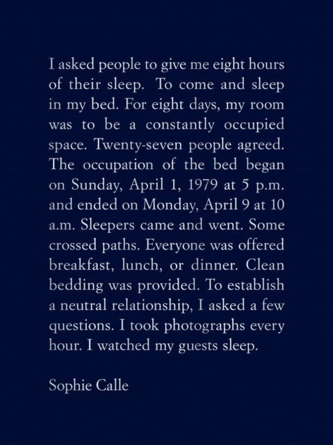 Sophie Calle: The Sleepers