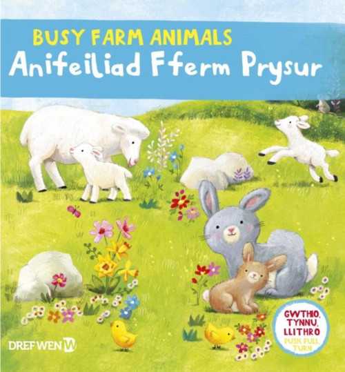 Cyfres Gwthio, Tynnu, Llithro: Anifeiliad Fferm Prysur / Busy Farm Animals: BUSY FARM ANIMALS