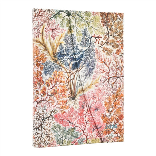 2026 Anemone (William Kilburn) Midi 12-month Vertical Hardcover Flexi Dayplanner 2026 (Wrap Closure)