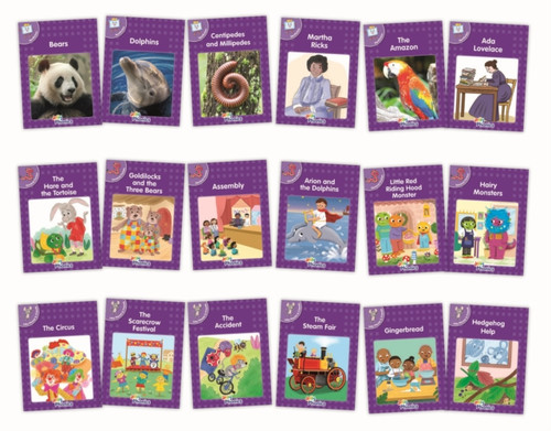 Core Purple Readers Complete Set (18 Books): in Precursive Letters (British English Edition)