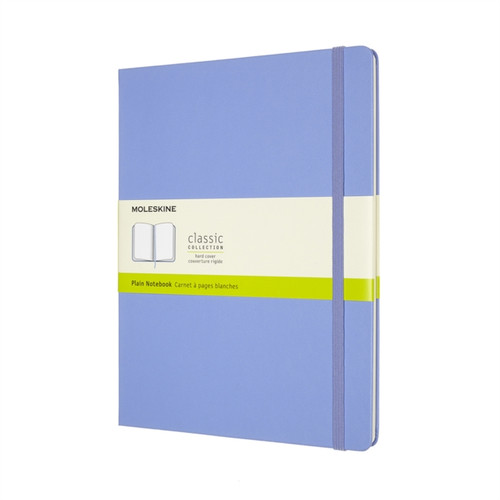 Moleskine Extra Large Plain Hardcover Notebook: Hydrangea Blue