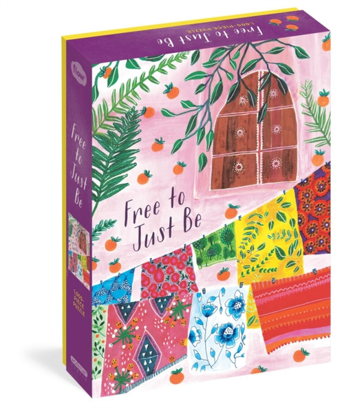 Free to Just Be 1,000-Piece Puzzle: (Flow) for Adults Families Picture Quote Mindfulness Game Gift Jigsaw 26 3/8” x 18 7/8”