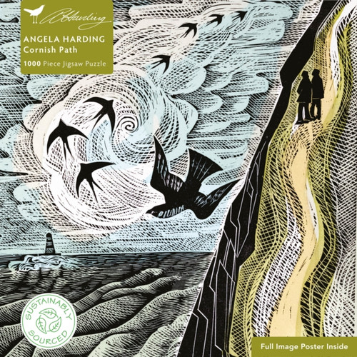 Adult Sustainable Jigsaw Puzzle Angela Harding: Cornish Path: 1000-pieces. Ethical, Sustainable, Earth-friendly