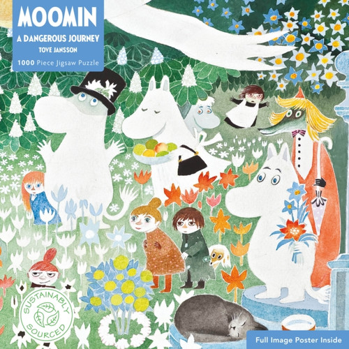 Adult Sustainable Jigsaw Puzzle Moomin: A Dangerous Journey: 1000-pieces. Ethical, Sustainable, Earth-friendly