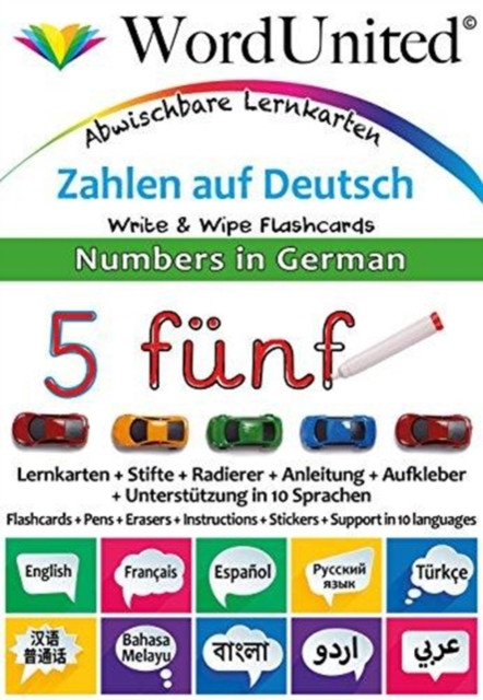 Numbers in German: Write & Wipe Flashcards
