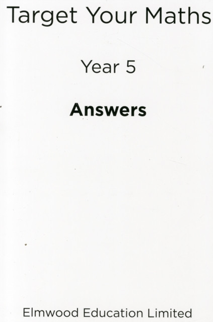 Target Your Maths Year 5 Answer Book