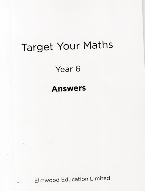 Target Your Maths Year 6 Answer Book