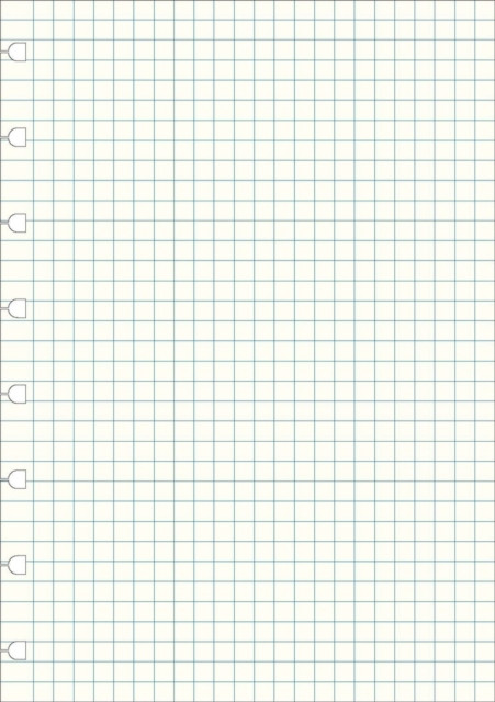 Filofax A5 Notebook refill - squared paper white