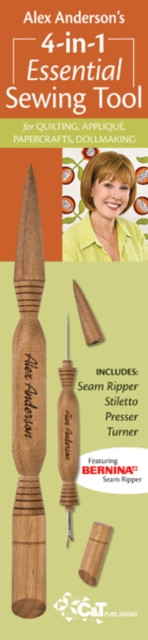 Alex Andersons 4-In-1 Essential Sewing Tool: Includes Seam Ripper, Stiletto, Presser, Turner