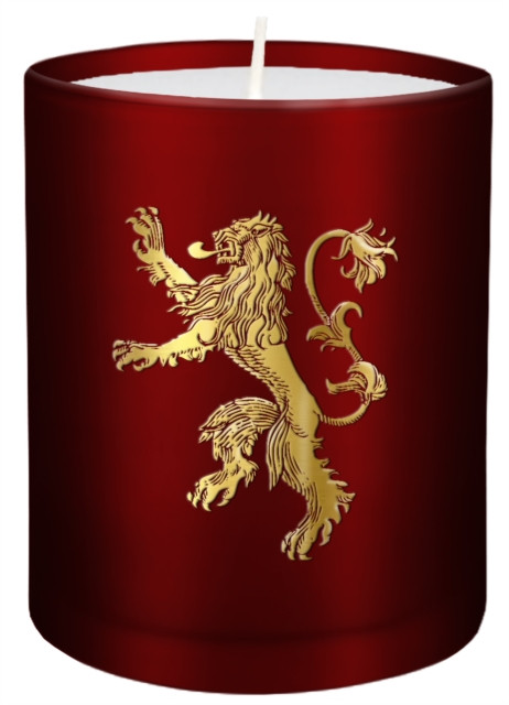 Game Of Thrones: House Lannister Large Glass Candle