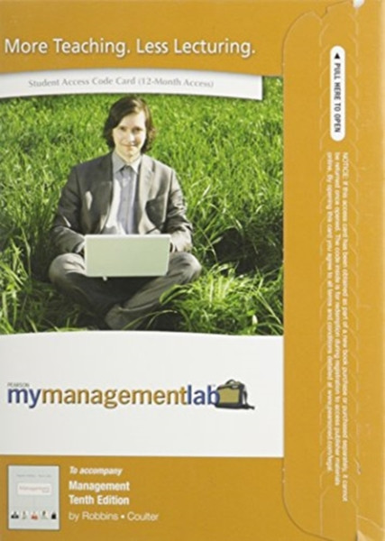 Mymanagementlab With Pearson Etext - Access Card - For Management