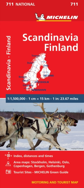 Scandinavia & Finland - Michelin National Map 711: Map
