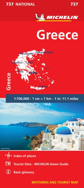 Greece - Michelin National Map 737: Map