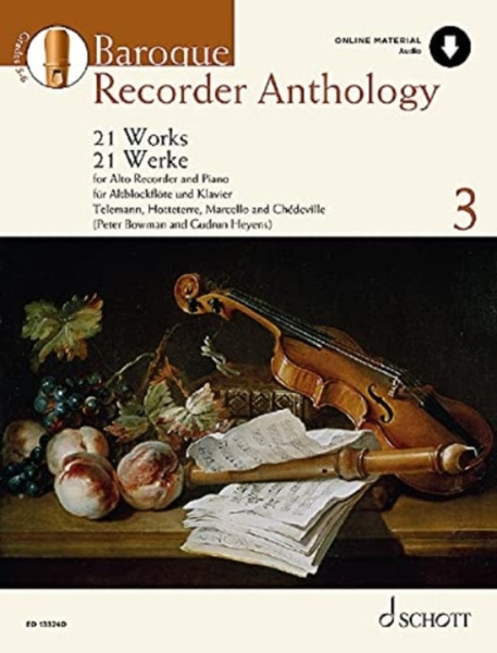 Baroque Recorder Anthology: 21 Works for Treble Recorder with Piano