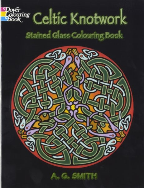 Celtic Knotwork, Stained Glass Coloring Book