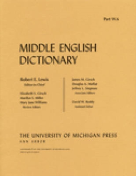 Middle English Dictionary: W.6