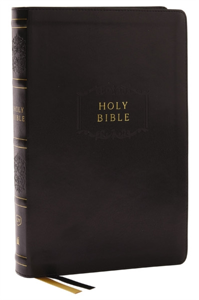 KJV Holy Bible, Center-Column Reference Bible, Leathersoft, Black, 73,000+ Cross References, Red Letter, Comfort Print: King James Version