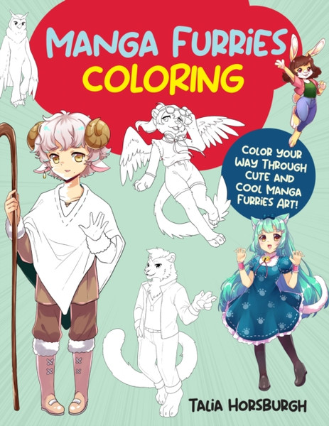 Manga Furries Coloring : Color your way through cute and cool manga furries art!