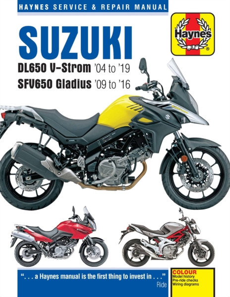 Suzuki DL650 V-Strom & SFV650 Gladius (04 - 19) : 2004 to 2019