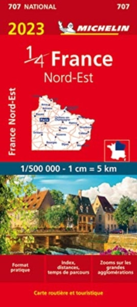 Northeastern France 2023 - Michelin National Map 707