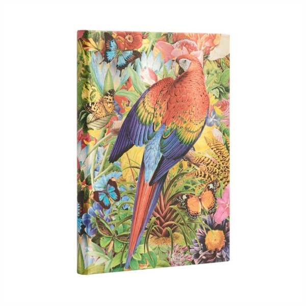 Nature Montages, Tropical Garden, Midi Unlined : Hardcover, 120 gsm, ribbon marker, memento pouch, elastic closure