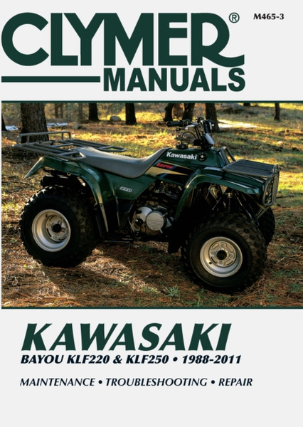 Kawasaki Bayou Klf220 & Klf250 ATV Repair Manual