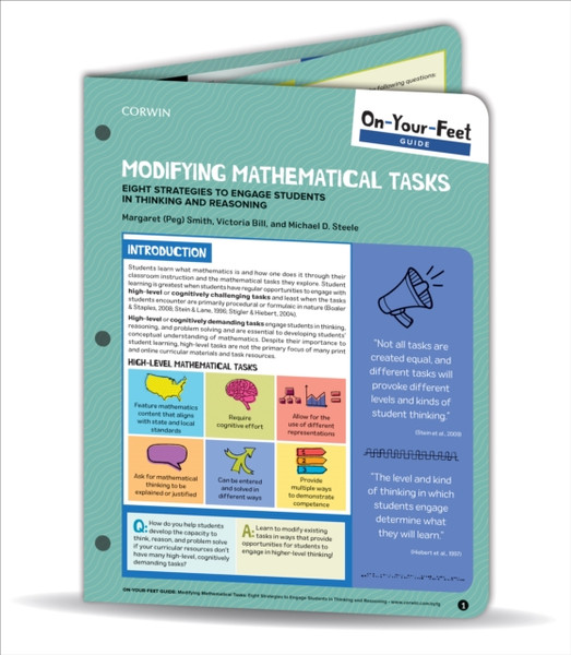 On-Your-Feet Guide: Modifying Mathematical Tasks : Eight Strategies to Engage Students in Thinking and Reasoning