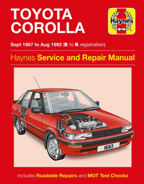 Toyota Corolla Service And Repair Manual : 87-92