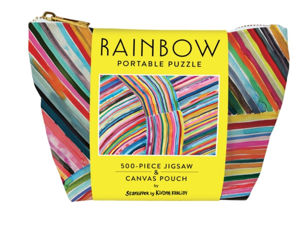 Rainbow Portable Puzzle : 500-Piece Jigsaw & Canvas Pouch