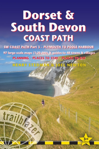 Dorset and South Devon Coast Path - guide and maps to 48 towns and villages with large-scale walking maps (1:20 000) : Plymouth to Poole Harbour - Planning, places to stay and places to eat