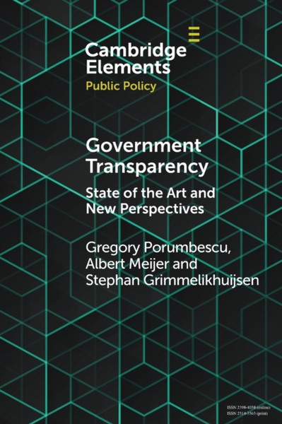 Government Transparency : State of the Art and New Perspectives