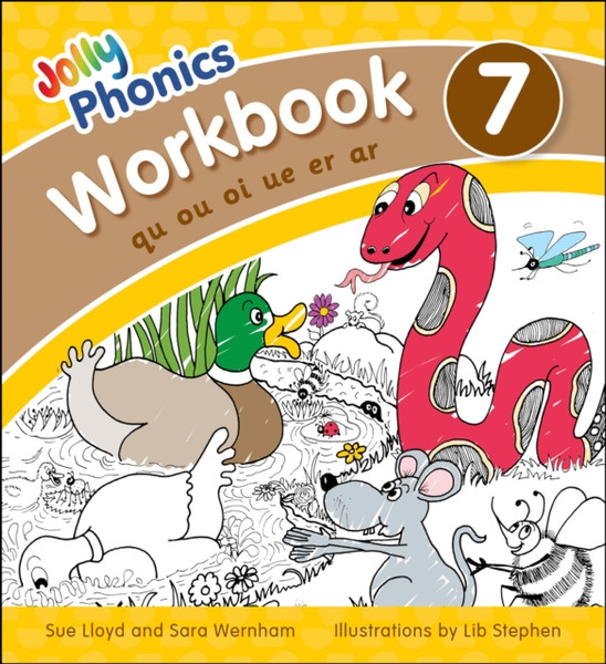 Jolly Phonics Workbook 7 : in Precursive Letters (British English edition)