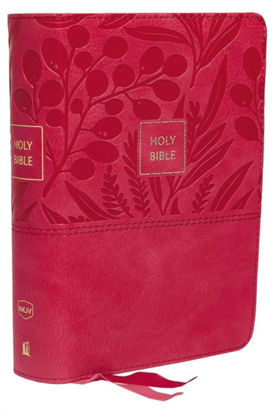 NKJV, End-of-Verse Reference Bible, Compact, Leathersoft, Pink, Red Letter, Comfort Print : Holy Bible, New King James Version