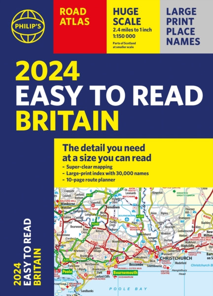2024 Philip's Easy to Read : (A4 Paperback)