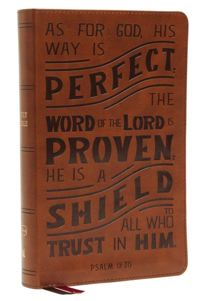 NKJV, Personal Size Reference Bible, Verse Art Cover Collection, Leathersoft, Tan, Red Letter, Comfort Print : Holy Bible, New King James Version