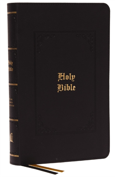 KJV, Personal Size Large Print Reference Bible, Vintage Series, Leathersoft, Black, Red Letter, Thumb Indexed, Comfort Print : Holy Bible, King James Version