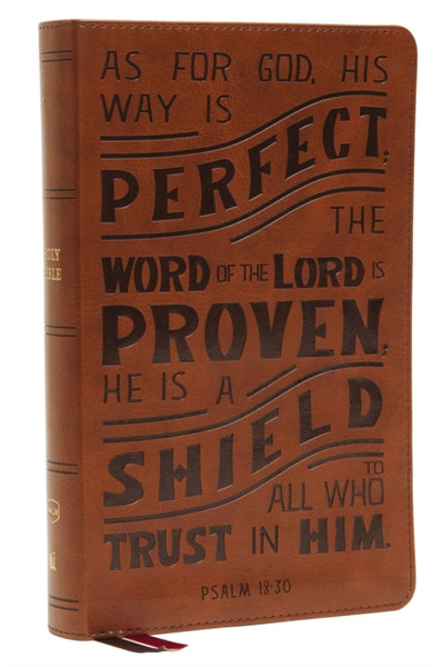 NKJV, Personal Size Reference Bible, Verse Art Cover Collection, Leathersoft, Tan, Red Letter, Thumb Indexed, Comfort Print : Holy Bible, New King James Version