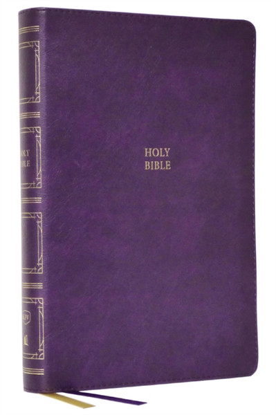 KJV, Paragraph-style Large Print Thinline Bible, Leathersoft, Purple, Red Letter, Thumb Indexed, Comfort Print : Holy Bible, King James Version