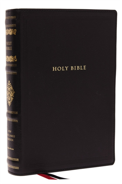 NKJV, Wide-Margin Reference Bible, Sovereign Collection, Genuine Leather, Black, Red Letter, Comfort Print : Holy Bible, New King James Version
