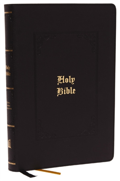 KJV Holy Bible Large Print Center-Column Reference Bible, Black Leathersoft with Thumb Indexing, 53,000 Cross References, Red Letter, Comfort Print: King James Version : Holy Bible, King James Version