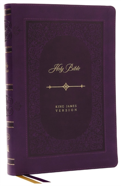 KJV Bible, Giant Print Thinline Bible, Vintage Series, Leathersoft, Purple, Red Letter, Comfort Print: King James Version